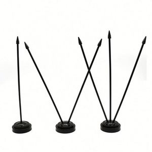 ธงตั้งโต๊ะธุรกิจสำนักงานแบบปรับแต่งได้ ธงตั้งโต๊ะส่งเสริมการขายแบบส่วนตัว ธงแบบ Baguette สำหรับการประชุม การเจรจาธุรกิจ เสาธงแบบตรง - Product Image 3