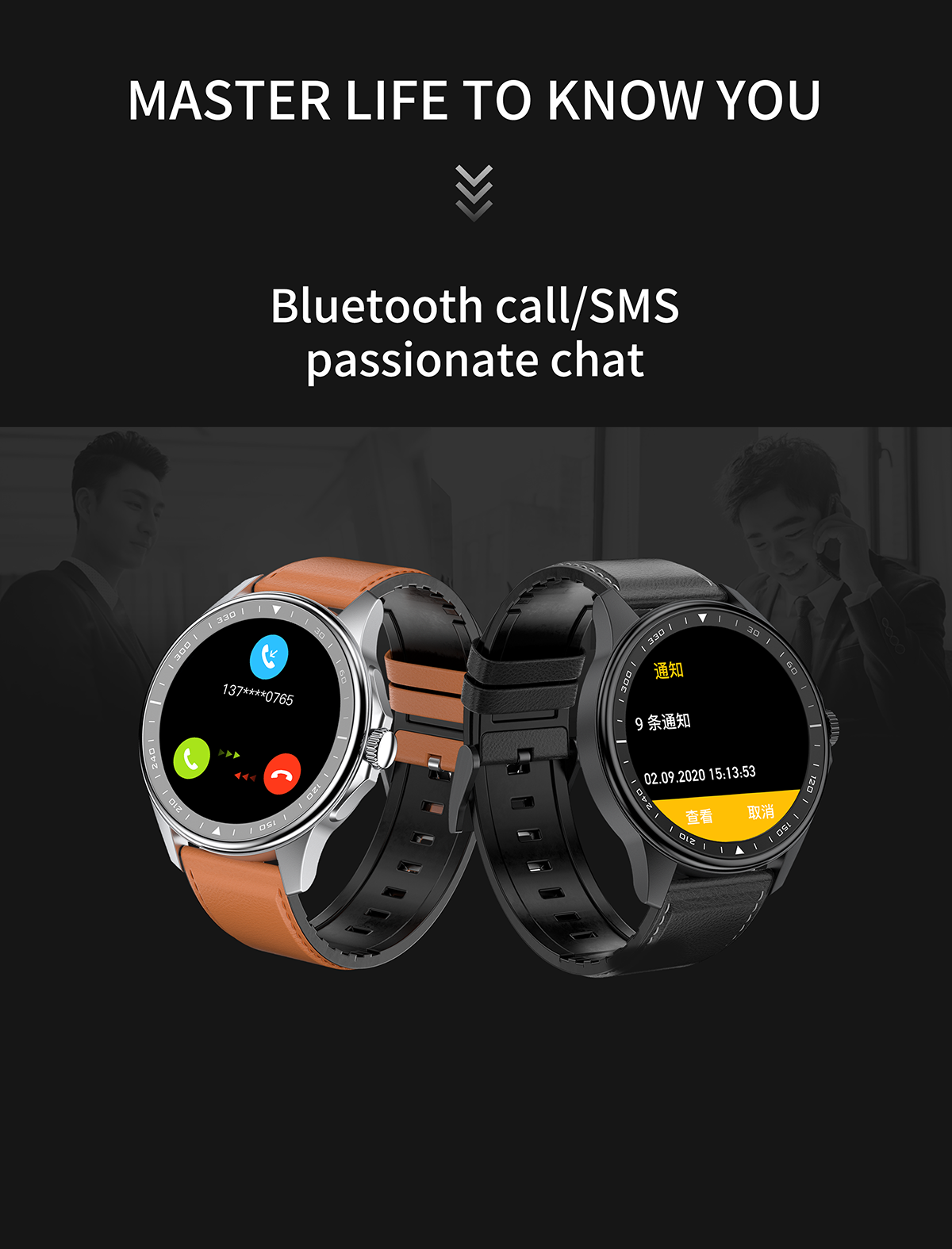 SK3 BT Call Smart Watch Men Woman Full IP68 Waterproof Heart Rate Sleep Monitor Smartwatch SK3 For iOS Android Phone