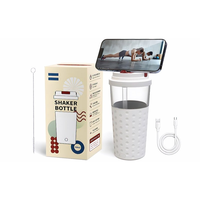 Festive 500ml Shaker Mini Blender Rechargeable Mignon Vacances Gym Sac Bouteille D'entraînement Essentiel pour Père Noël Cadeau D'affaires Promotionnel