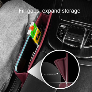 Universele lederen multifunctionele creatieve autostoel kierenopvuller organizer - Product Image 4