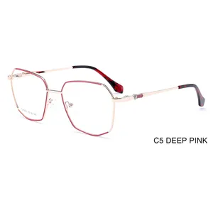 Women Big Frame New Arrival Eyeglasses Metal Frame Anti Blue Light Computer Glasses Eyeglasses Frames