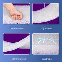 Coussin de chaise de bureau 4D respirant et écologique pour soulager la sciatique et soutenir le coccyx, en POE