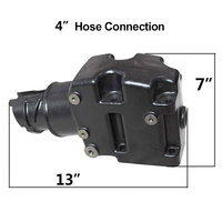 Tubería de escape de hierro fundido XME 4354 para Mercruiser, elevador central de escape de 4 pulgadas para motores V6/V8, kits de escape para embarcaciones marinas, proveedores