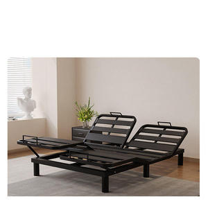 Cadre de lit flottant moderne |   Lit plateforme électrique réglable à gravité zéro |   Lit King Size en tissu technique haut de gamme avec moteur silencieux - Product Image 3