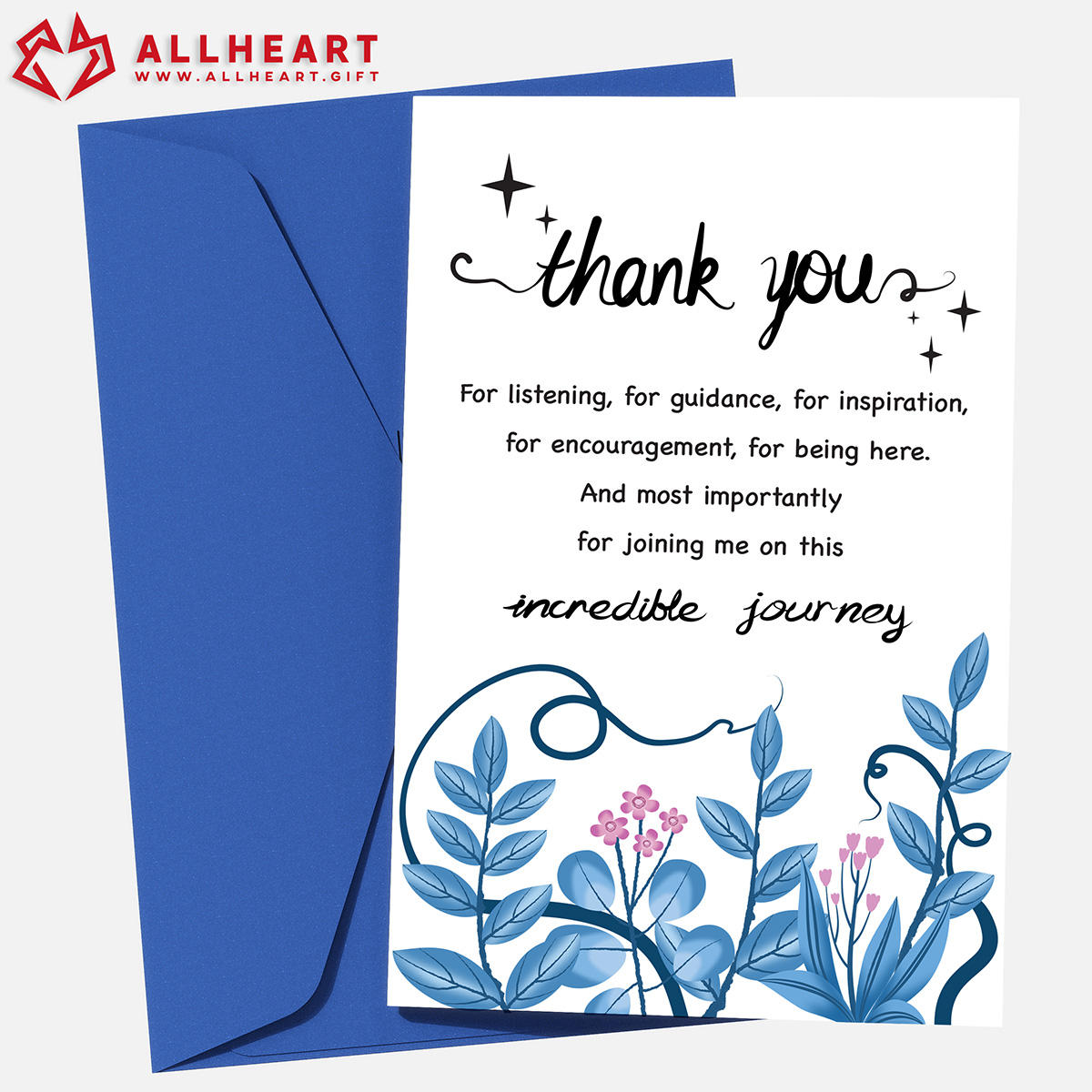 Carte de remerciement