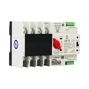 CE fotovoltaik Solar2P 3P 4P 63A 100A 125A 230V Din rel ATS Inverter daya ganda saklar Transfer otomatis