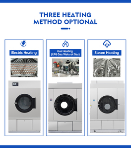 100kg Máy sấy quần áo LPG 50kg 70kg 130kg 150kg Máy sấy quần áo khách sạn thương mại Máy Sấy Điện để giặt - Product Image 3