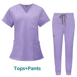 Uniformes Quirúrgicos Personalizados para Mujer, Uniformes Médicos Elásticos, Pantalones Tipo Jogger de Secado Rápido, Ropa de Trabajo para Enfermeras, Fabricante OEM - Product Image 3