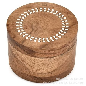 กล่องเก็บอัฐิสัตว์เลี้ยงไม้กระถินทรงกลมสี่เหลี่ยมผืนผ้า ปิดสนิท สำหรับเก็บขนแมวและสุนัข - Product Image 4