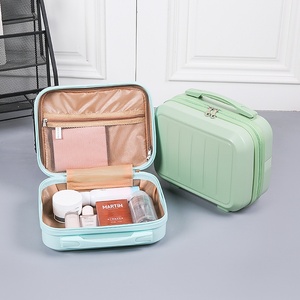 Valise de maquillage portable en ABS étanche de 14 pouces, petite valise de rangement pour <span class=keywords><strong>femme</strong></span>, mignonne et de <span class=keywords><strong>grande</strong></span> capacité - Product Image 2