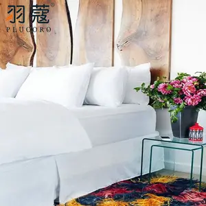 Hotel Bed Sheet 100% Linen Factory White Plain Stripe Style Bedding Sheet Set Bedroom Pillow Hotel Hotel Luxury