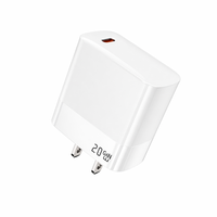 Chargeur rapide Cantell 25W double USB A+C PD avec sortie 5V/3A pour la maison et les voyages, compatible avec les prises US/EU/UK et les téléphones mobiles