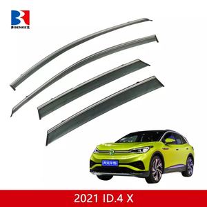 Déflecteurs de fenêtre, visières de porte, pare-pluie, accessoires extérieurs de voiture pour VW ID4 2021 - Product Image 2