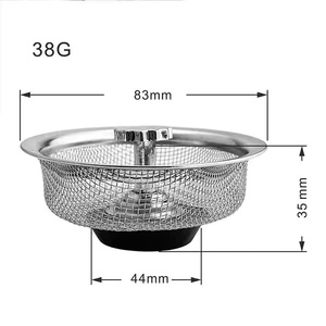 Direct Supply Stainless Steel Kitchen Sink Filter Screen Anti-Blocking <b>Colander</b> for Dish Garbage Sewer Waste Quality Source - Product Image 3
