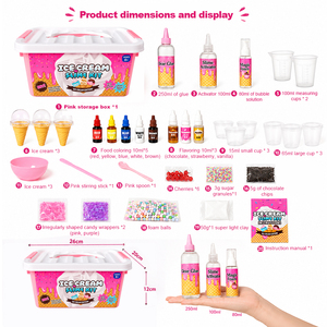 Kit de Slime DIY de Sorvete para Crianças, Slime Aromatizado com Caixa de Armazenamento, Brinquedo de Artesanato - Product Image 5