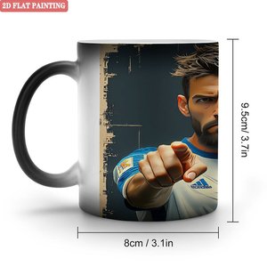 Mug magique en céramique noir givré de 11 oz sensible à la chaleur pour les loisirs du week-end - Product Image 1