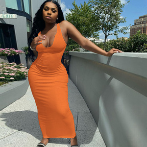Women Clothing <b>Summer</b> Fashion <b>Long</b> <b>Dress</b> Women <b>Lady</b> Elegant Bodycon Sexy Womens Ribbed <b>Dresses</b> - Product Image 4