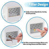 Système de collecte Rain Harvest Gouttière Standard Downpout Water Diverter Filters and Leaf Eater