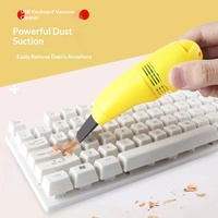 Keyboard Komputer USB Asrama Mahasiswa, Vacuum Cleaner Mini Plastik Kecil, Notebook, Mini Powerful Double Head, Penghisap Debu dan Abu