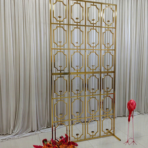 Mur en métal pour bougies de mariage, vente chaude, pour mariage, anniversaire, événements, fête, toile de fond en métal - Product Image 1