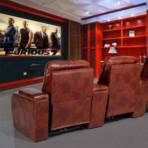 Fauteuils électriques inclinables à bascule 360° avec massage, en <span class=keywords><strong>cuir</strong></span> synthétique véritable, <span class=keywords><strong>canapé</strong></span> <span class=keywords><strong>2</strong></span> <span class=keywords><strong>places</strong></span> avec table porte-gobelet - Product Image 5