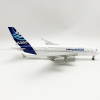 Modèle d'avion en résine moulée sous pression, échelle 1/160, 30 cm, Airbus A380 Emirates Airlines, peinture réaliste, trains d'atterrissage LED, édition spéciale
