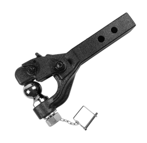 Vástago largo de <span class=keywords><strong>bola</strong></span> de 2 pulgadas, brazo receptor de enganche combinado de 2 orificios para piezas de <span class=keywords><strong>remolque</strong></span> de camión de <span class=keywords><strong>remolque</strong></span>, Material de acero al carbono de nueva condición - Product Image 1