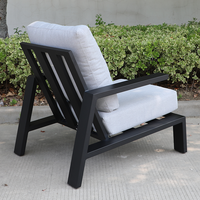 Chaises de plage modernes, confortables, durables et imperméables pour l'extérieur, pour la cour, le jardin de Muskoka, ensemble de bistrot avec structure en aluminium