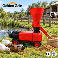 Machine à granulés d'aliments pour animaux de petite ferme 200 kg/h, granulateur électrique pour poulets, porcs, bovins, moutons