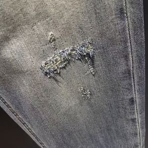 <span class=keywords><strong>Jeans</strong></span> strappati Vintage di fascia alta da <span class=keywords><strong>uomo</strong></span> pantaloni Harem elasticizzati larghi a forma di cono stile nuovo alla moda per l'estate - Product Image 6