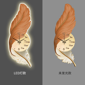Haute qualité créatif plume tenture murale <span class=keywords><strong>art</strong></span> horloge porcelaine <span class=keywords><strong>peinture</strong></span> murale pour la décoration de la chambre - Product Image 6