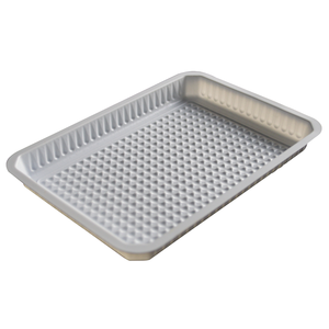 Barquette en plastique blanc gaufré sous vide - Product Image 3