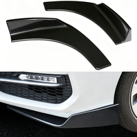 Kit carrosserie universel ABS noir brillant pour pare-chocs avant, lèvre de pare-chocs avant, spoiler, protection extérieure pour modification automobile