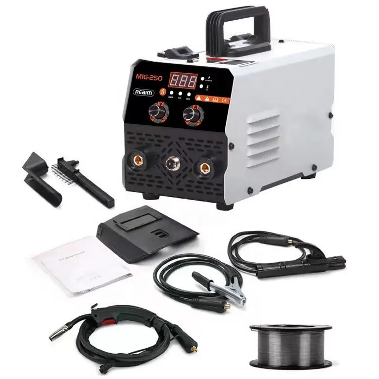 120Amp mig welders LED Display 110/220V IGBT Inverter mig mag welding machine Without Gas Full Starter Kit