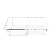 Boîte de rangement rétractable intégrée avec compartiments pour cosmétiques, rouges à lèvres, organisateur de bureau, séparateur de bureau/coiffeuse en plastique