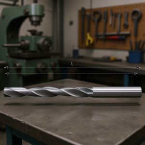 Broca Helicoidal Cilíndrica Fervi de Carburo para Máquina Herramienta, 120 mm de Longitud - Product Image 3