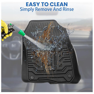 Tapetes para Auto Compatibles con <span class=keywords><strong>CRV</strong></span> 2017-2022, Ajuste Personalizado, TPE Negro, Protección Impermeable para Todo Clima, Revestimientos para el Piso - Product Image 4