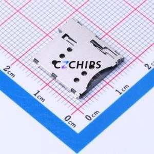 SMO-222-P6 SIM Card Connector SMD Connector Self-Return Type Micro SIM Card Card Holder 1.35mm - Product Image 1