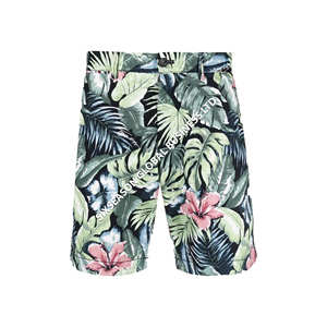 2024 gros hommes respirant maillots de bain Shorts motif floral séchage rapide poches décontractées 100% Polyester Logo personnalisé imprimé fait - Product Image 1