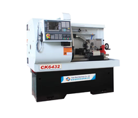 Tour CNC horizontal à broche unique à lit plat CK6432 avec commande GSK, alimentation automatique, type banc, prix usine bas