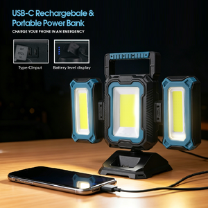 Foldable&amp;Rotatable Magnetic <strong>LED</strong> Work Light with 4400mAhBattery PortableWork Lights For, Car Repair, Construction, Emergency Use - Product Image 3