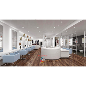 Beauty Salon Beauty Booth Cabinet Wood Wig Stand Design Shop Glass Kiosk <strong>Fare</strong> Quality Beauty Glass Hair Salon Shop Design OEM - Product Image 1