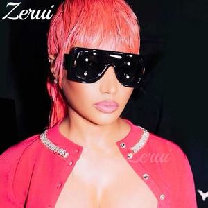 Y2k anagramme masque lunettes de soleil femmes tendance produits 2023 surdimensionné bouclier lunettes de soleil hommes marque de luxe mode une pièce lunettes - Product Image 3