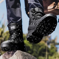 BAEWOON TB13 Chaussures de sécurité pour hommes, bottes de randonnée Delta, chaussures de camping en plein air, bottes tactiques pour hommes, fourniture d'usine