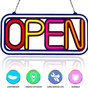 Insegna LED Multicolore 50cmX23cm, Luci al Neon Pubblicitarie, Impermeabile IPX3, Montaggio a Parete per Negozi, Eventi e Feste - Product Image 4