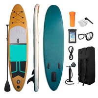 Planche de SUP gonflable bleue personnalisée pour homme, planche de paddle gonflable, planche de surf pour sports nautiques, planche de SUP pour sports nautiques