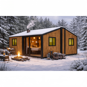 YILIAN Maison conteneur préfabriquée en panneaux sandwich d'acier extensible 20Ft 40Ft 700, mini-villa 2 chambres, garantie 5 ans - Product Image 1