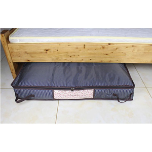 Scatole Portaoggetti Pieghevoli Durevoli in Tessuto Non Tessuto, Contenitori Portatili Sottoletto con Manici e Coperchi per Vestiti e Scarpe, Capacità 5kg - Product Image 6
