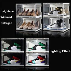 Nouvelle Production Boîte à Chaussures en <span class=keywords><strong>Acrylique</strong></span> Noir, Boîte de Rangement Transparente pour Baskets, Vitrine de Présentation en Plastique pour Chaussures, Article Essentiel pour Chaussures, Vente en Gros - Product Image 4