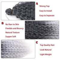Cheveux synthétiques afro crépus Marley en vrac pour tressage, 20 pouces, 100g, doux, pour tresses au crochet, style cheveux tressés africains, lot de 3-4 pour tête entière